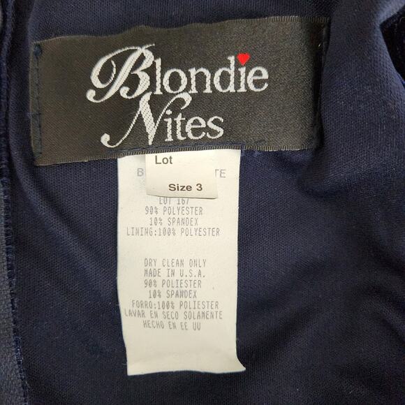 Blondie Nites Women's Velvet Studded Maxi Dress 90s Vintage style Small - Picture 5 of 8